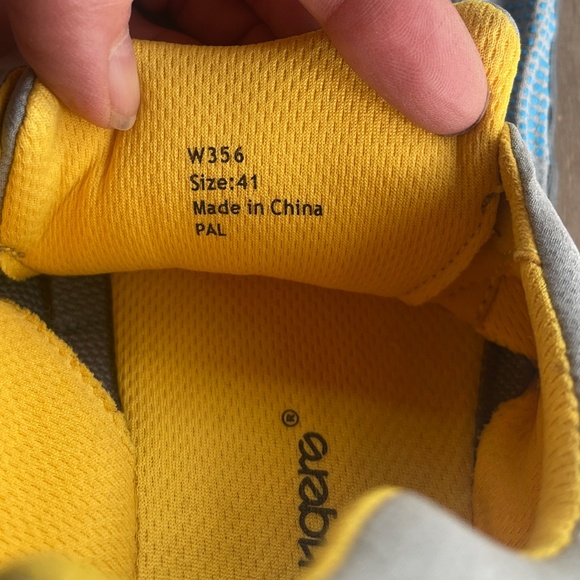 Vibram Five Fingers Shoes Womens Gray Blue/Yellow Shoes size 41 EU - Picture 7 of 8